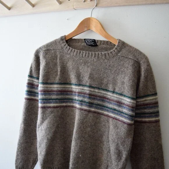 Vintage multicolour wool stripe sweater - Picture 3 of 4